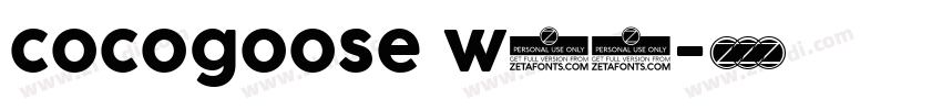 cocogoose w01字体转换